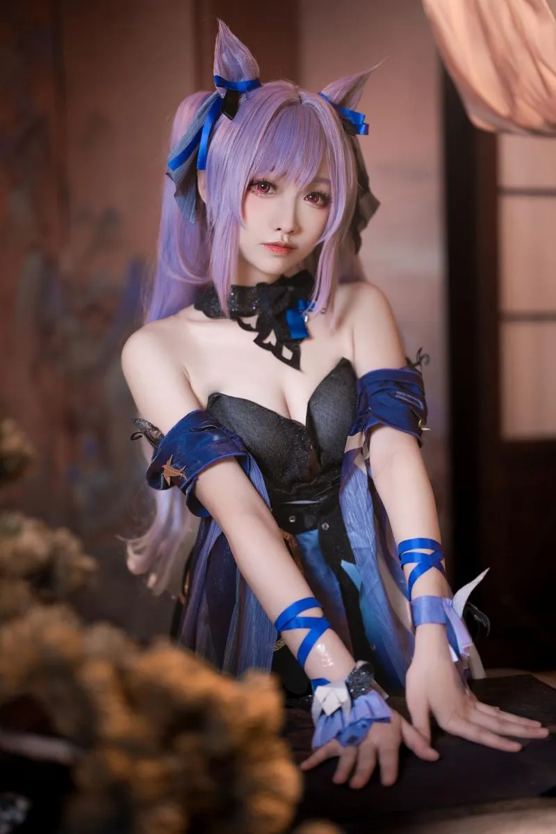 Xiaojuan 【Cosplay】 大大卷卷小卷 Genshin Komaki Keqing 原神刻晴皮肤 Impact Skin P.1