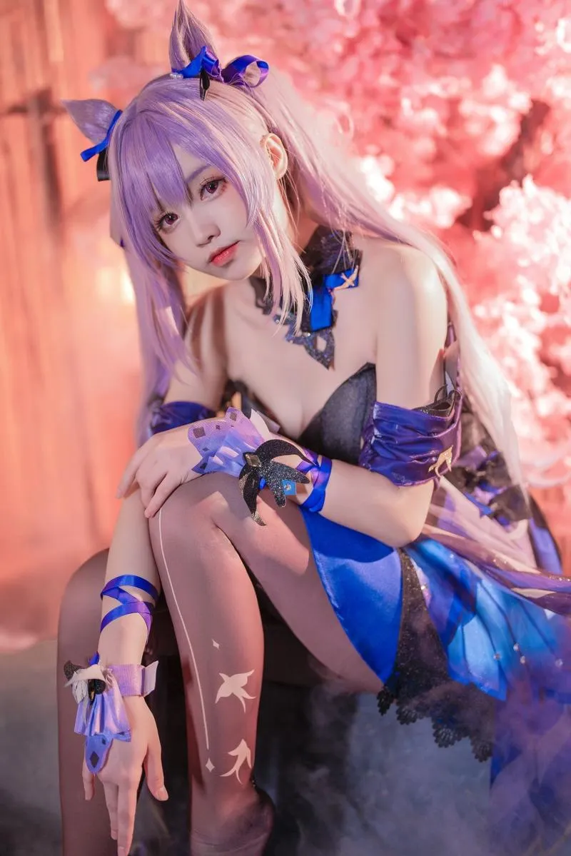 Xiaojuan 【Cosplay】 Komaki Impact 大大卷卷小卷 Skin 原神刻晴皮肤 Keqing Genshin P.4
