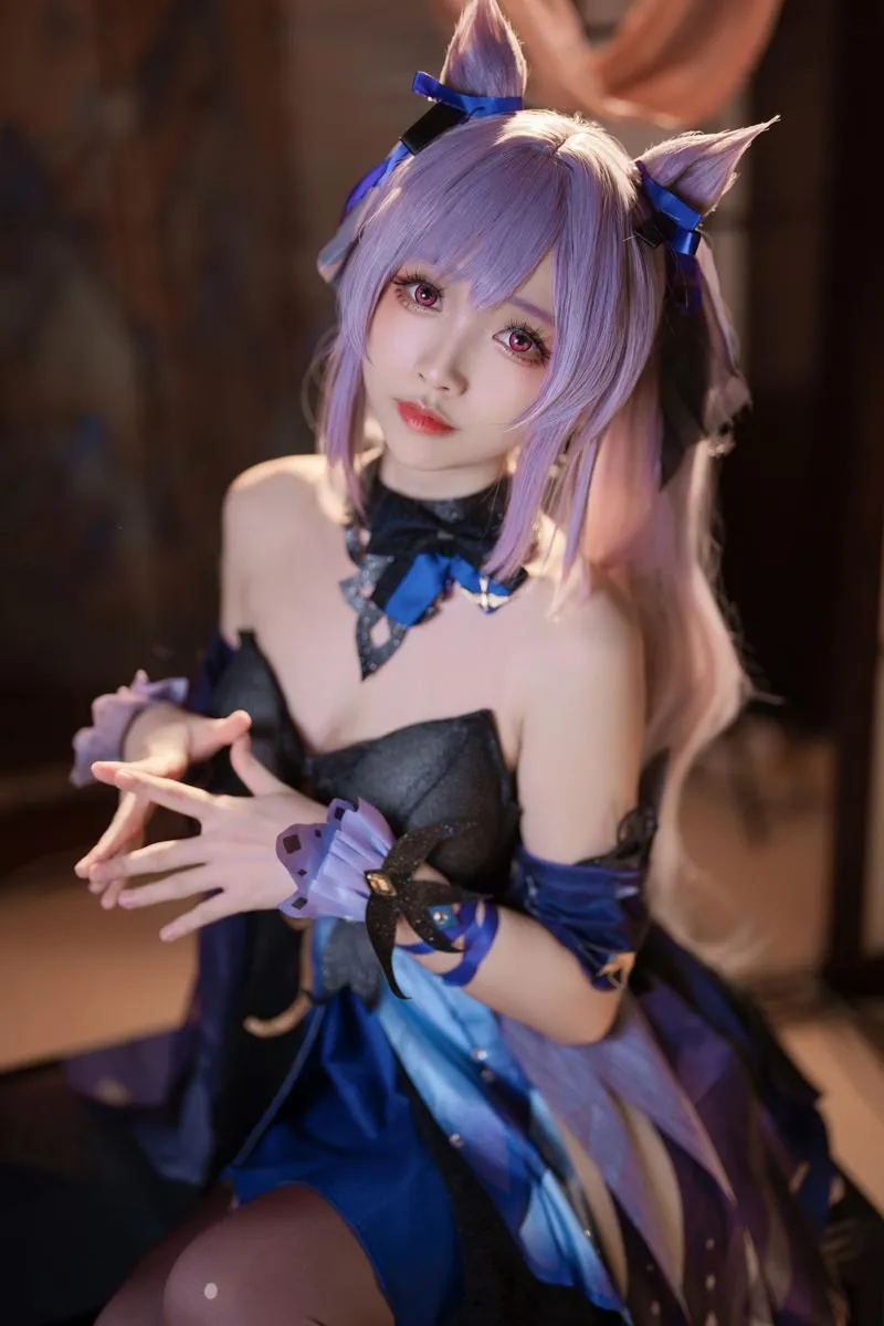 Xiaojuan 【Cosplay】 原神刻晴皮肤 大大卷卷小卷 Impact Skin Komaki Genshin Keqing P.5
