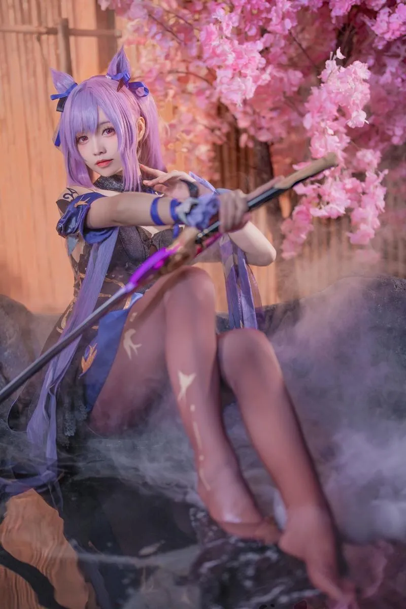 Xiaojuan 【Cosplay】 Komaki Impact 大大卷卷小卷 Skin 原神刻晴皮肤 Keqing Genshin P.4