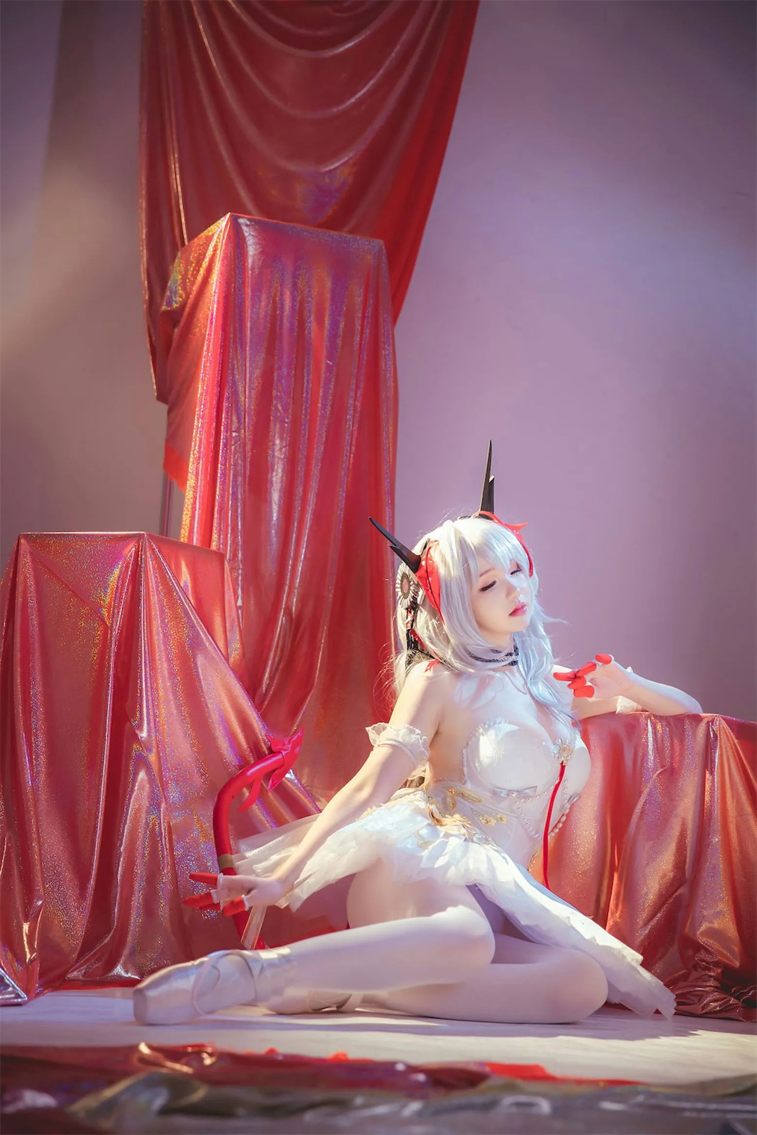 cosplayer写真 明日方舟W芭蕾 雪晴Astra P.8