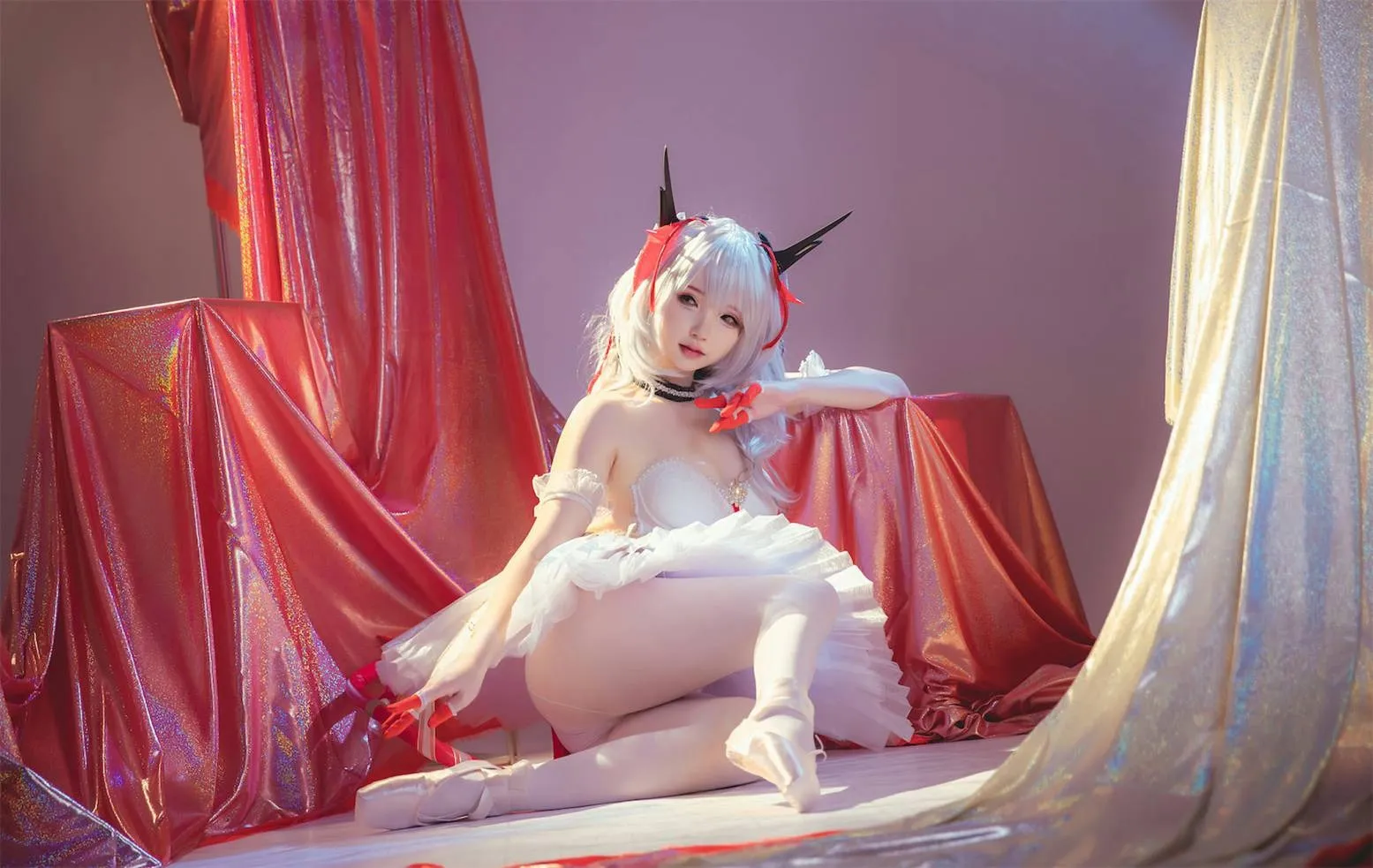 雪晴Astra cosplayer写真 明日方舟W芭蕾 P.7