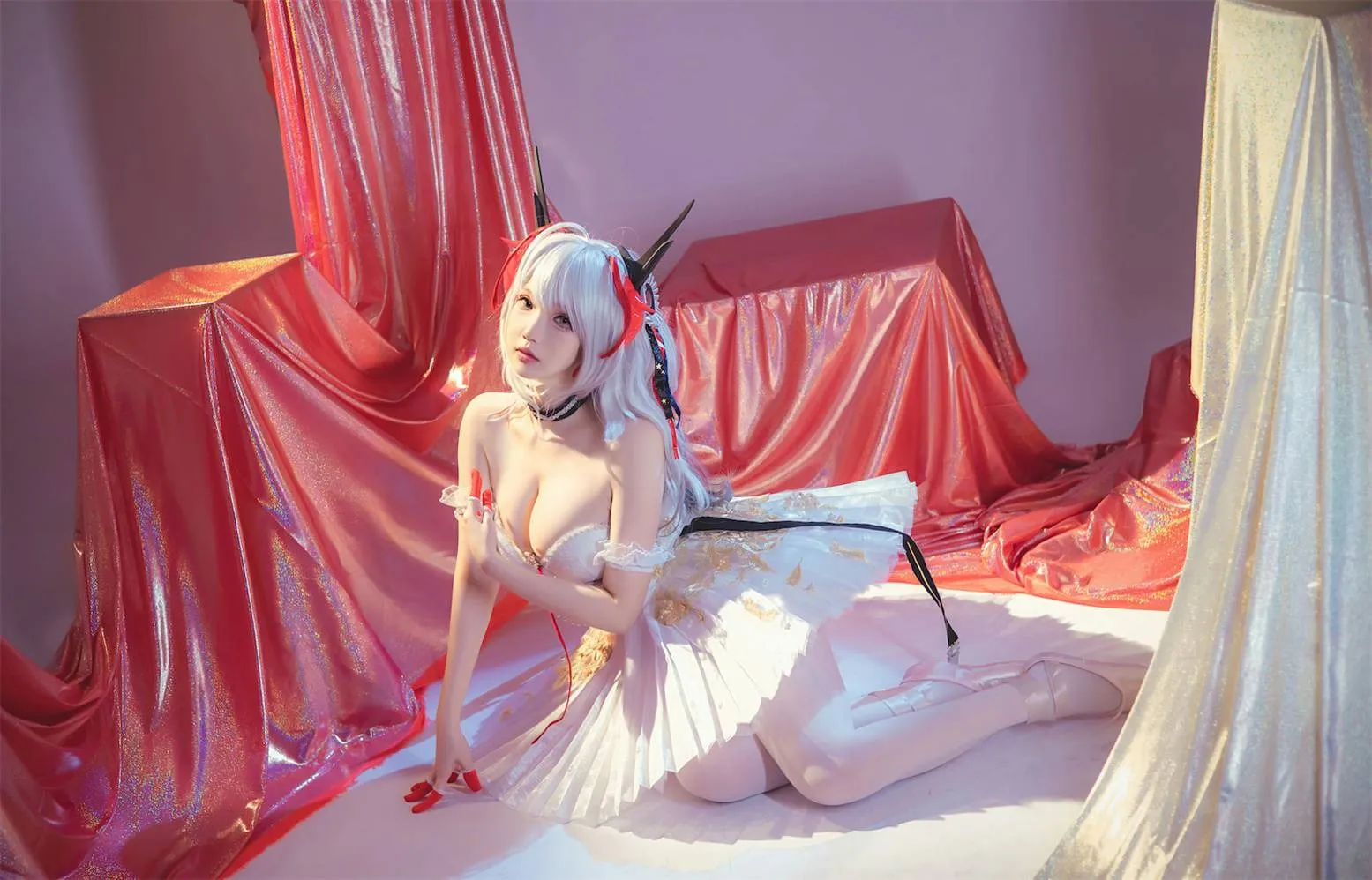 cosplayer写真 明日方舟W芭蕾 雪晴Astra P.11