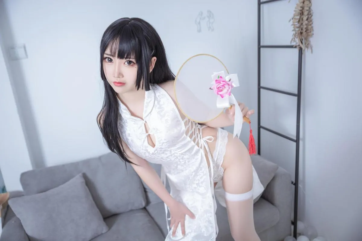 面饼仙儿 白色旗袍 【Cosplay】 P.3