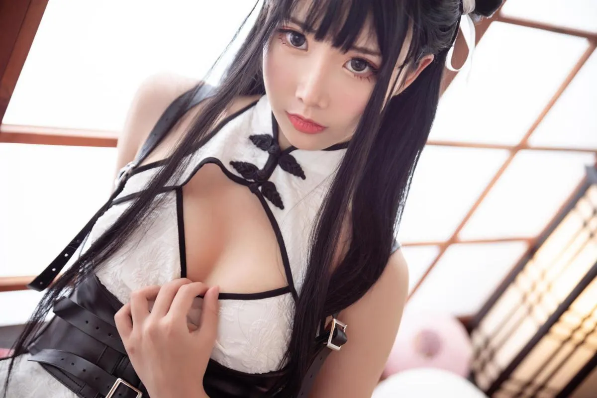 面饼仙儿 【Cosplay】 白色旗袍 P.9