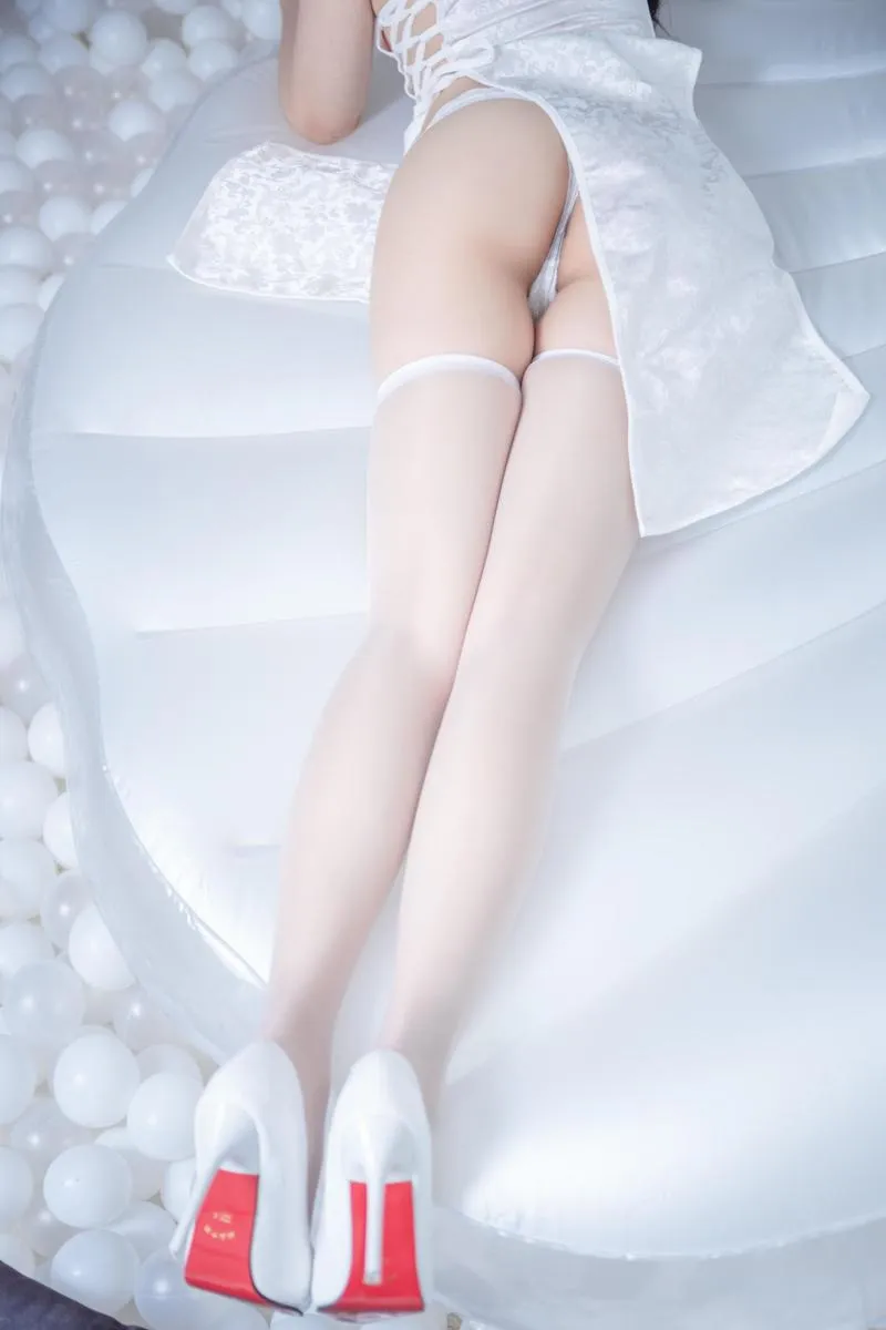 白色旗袍 面饼仙儿 【Cosplay】 P.4
