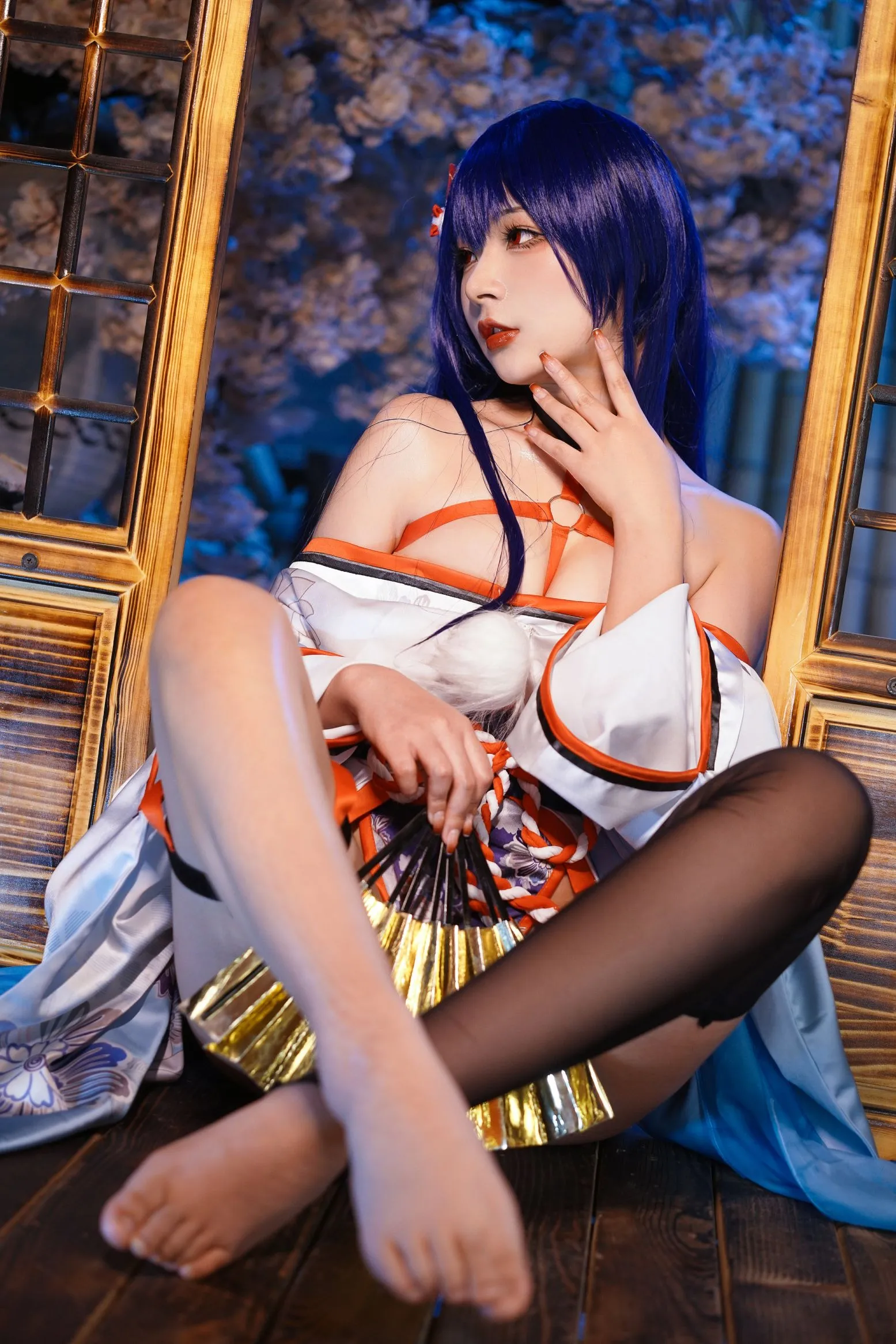 Yuuhui玉汇 和服抹油 cosplayer写真 真子 Re Erophone P.4