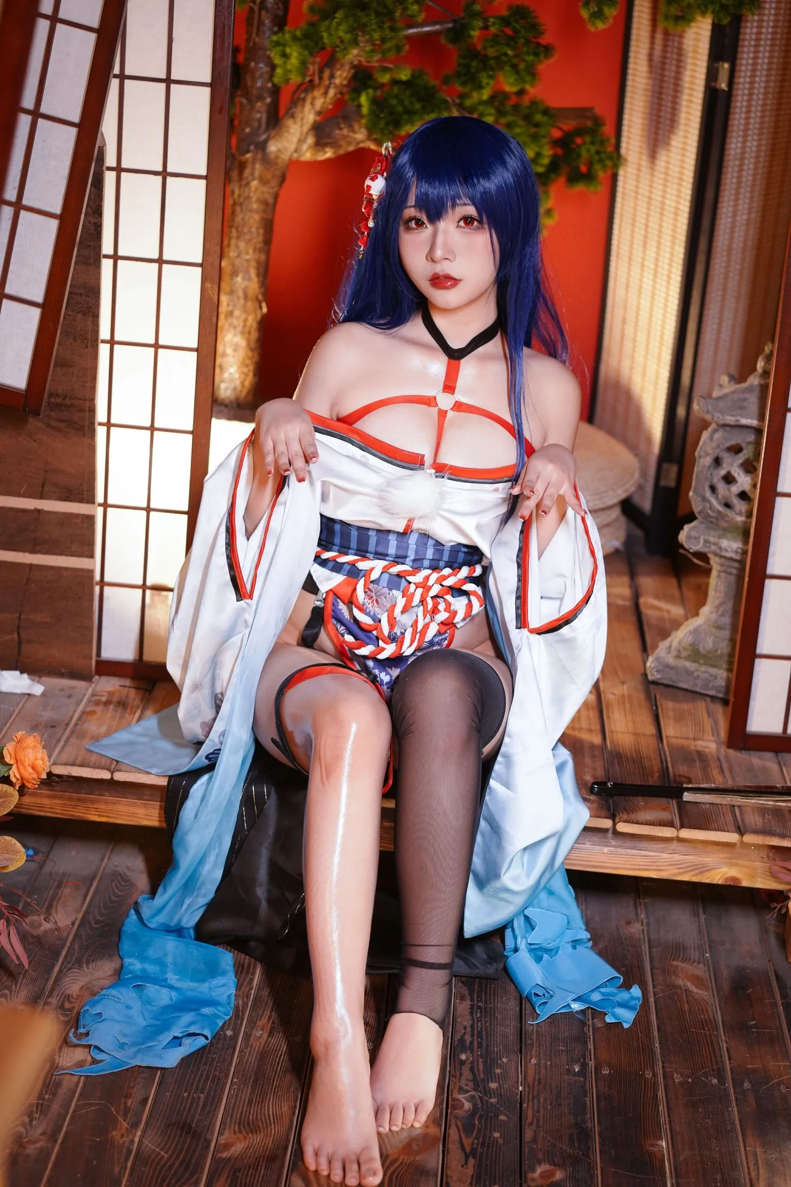 真子 Erophone 和服抹油 Re cosplayer写真 Yuuhui玉汇 P.12