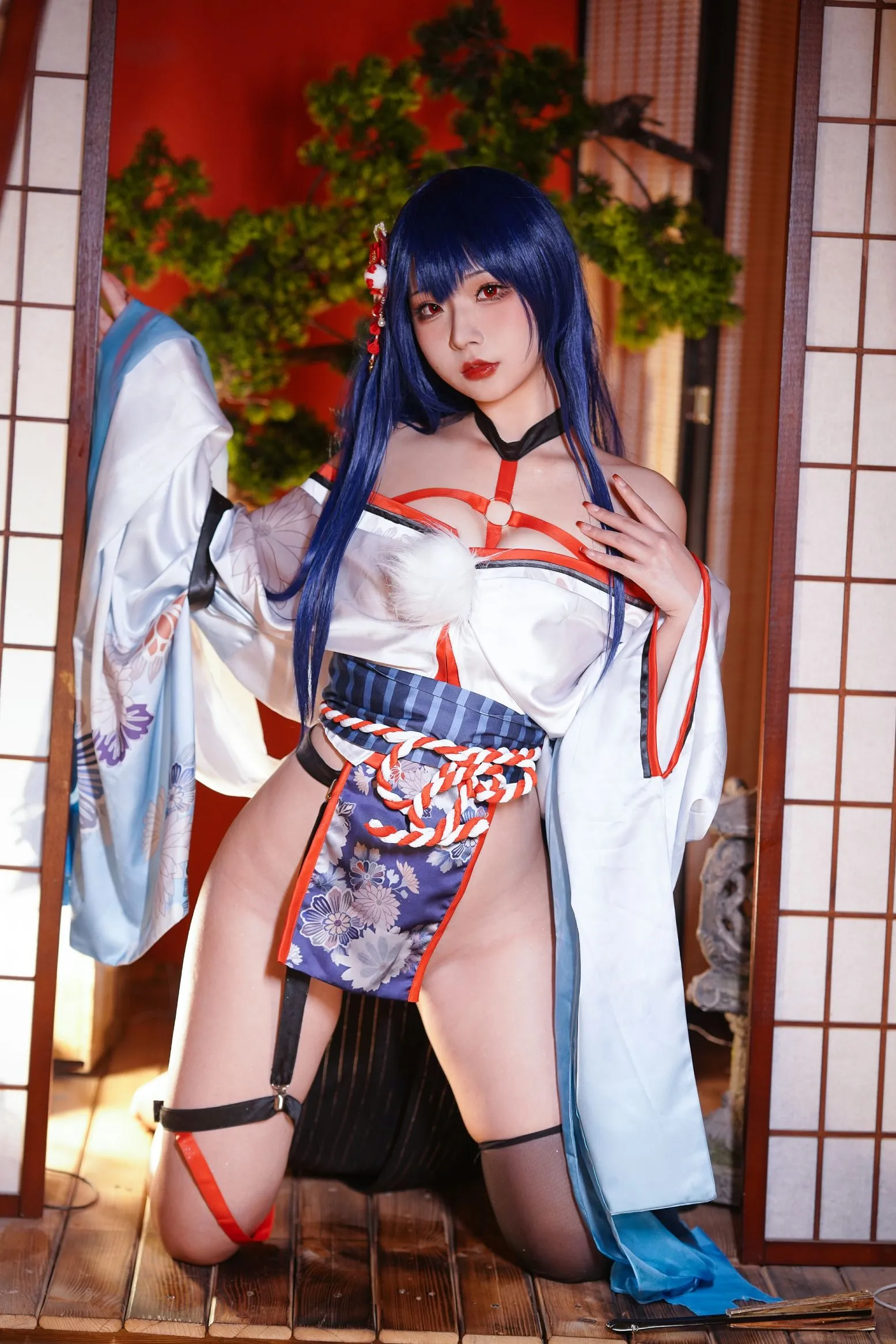Yuuhui玉汇 真子 和服抹油 Erophone cosplayer写真 Re P.11