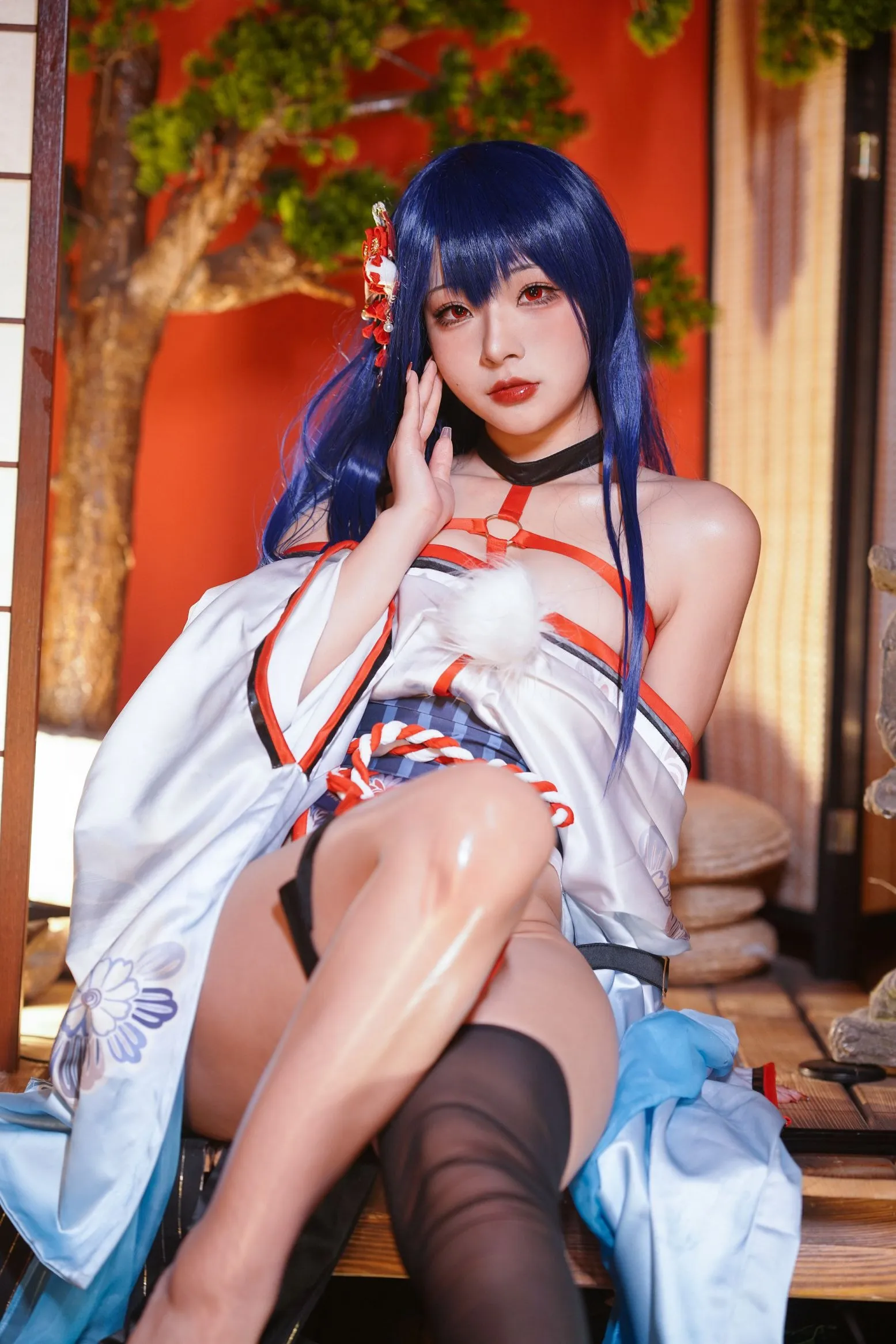 Yuuhui玉汇 真子 和服抹油 Erophone cosplayer写真 Re P.11