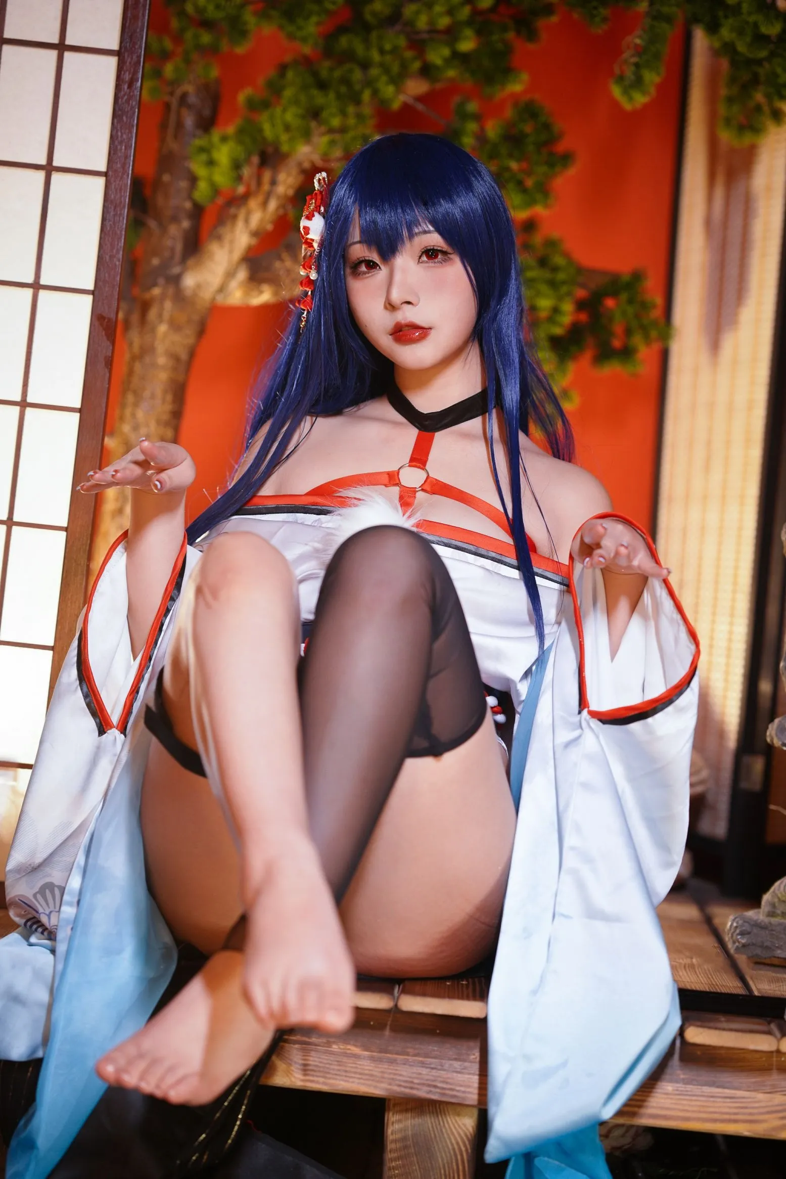 真子 Erophone 和服抹油 Re cosplayer写真 Yuuhui玉汇 P.12