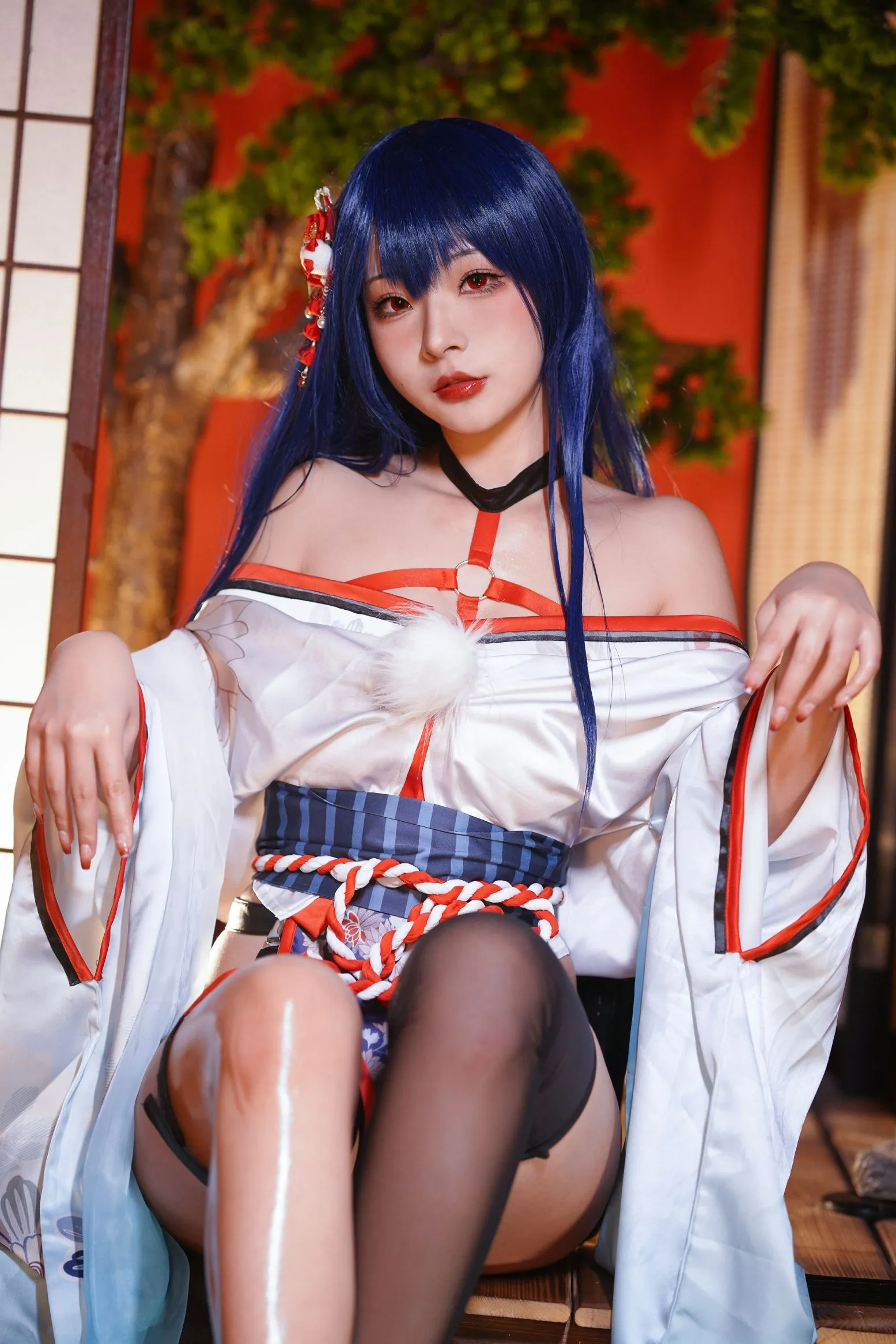 Yuuhui玉汇 真子 和服抹油 Erophone cosplayer写真 Re P.11