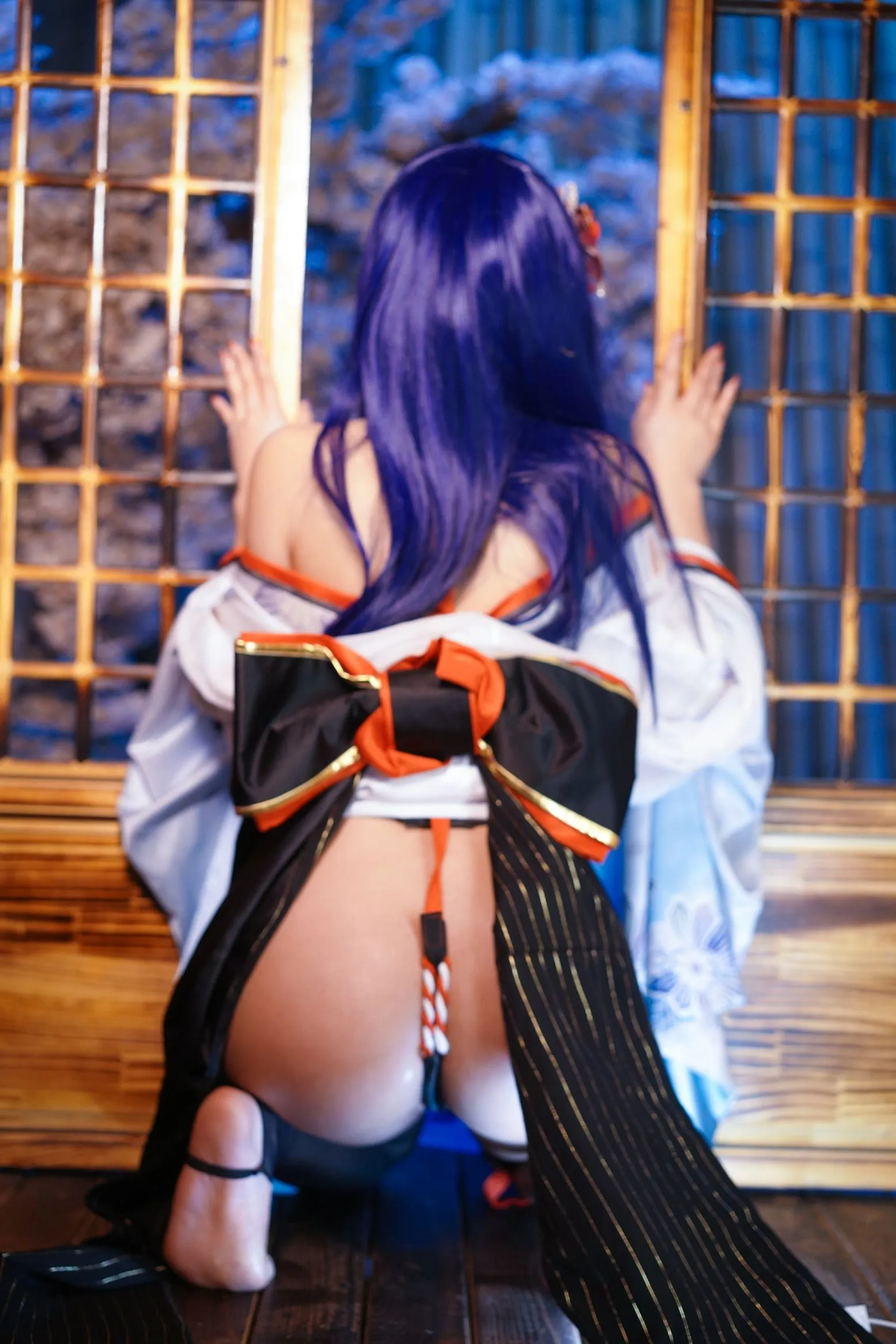 cosplayer写真 Erophone 真子 Re 和服抹油 Yuuhui玉汇 P.14