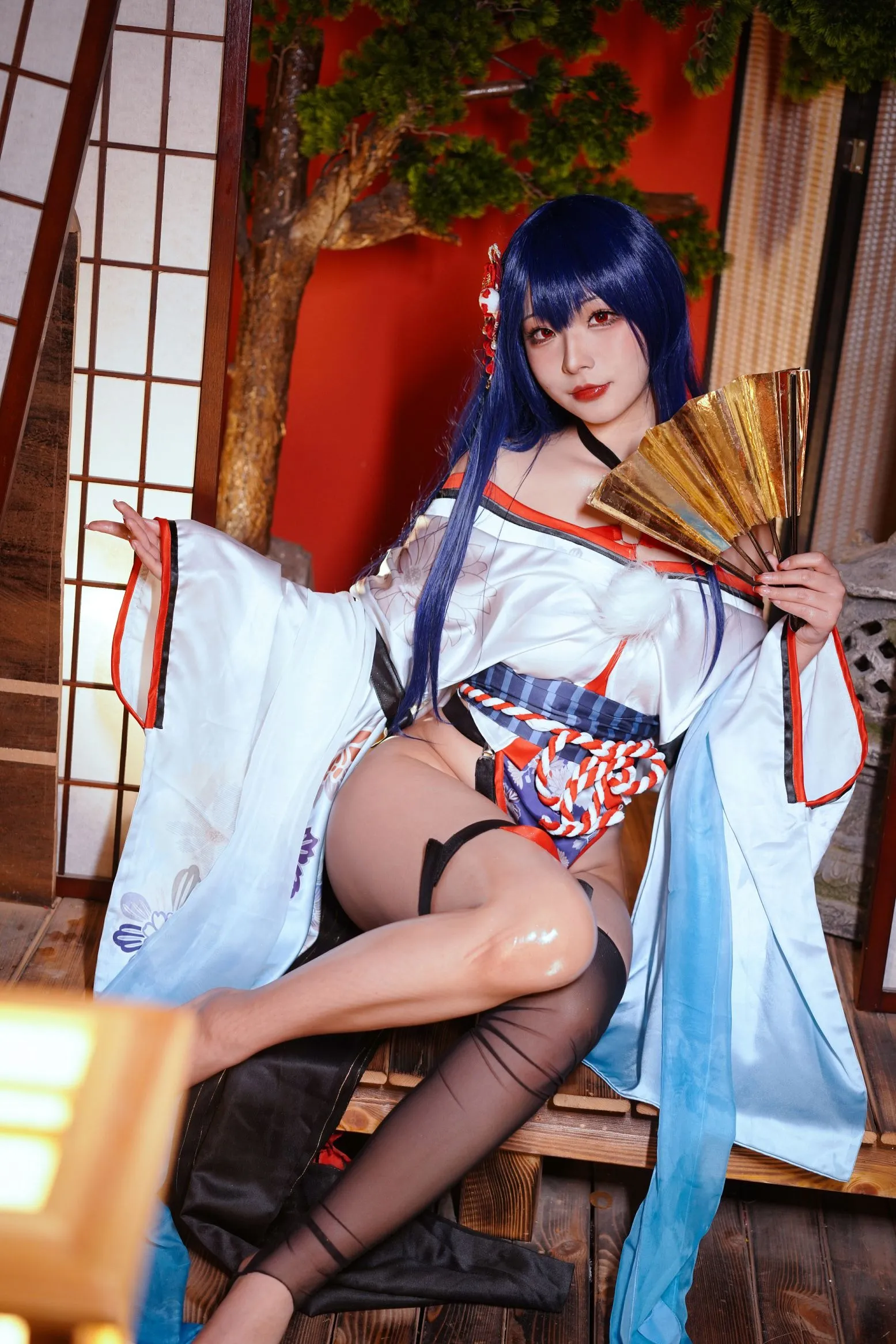 真子 Yuuhui玉汇 和服抹油 Re cosplayer写真 Erophone P.13