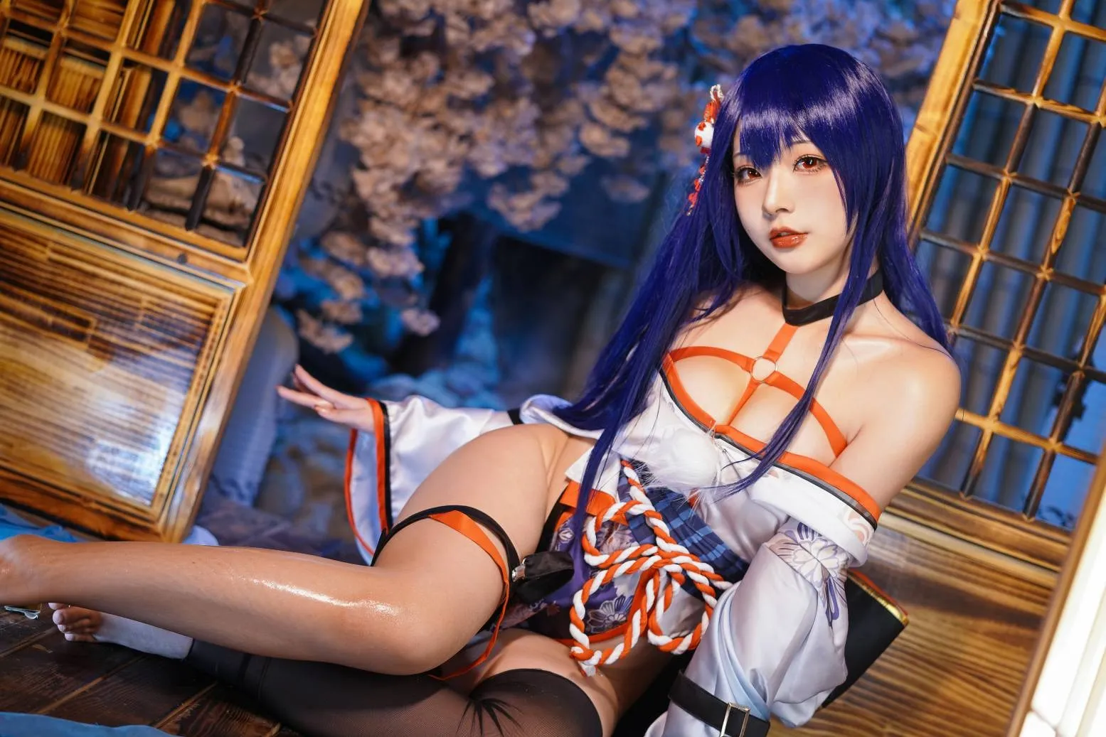 真子 Erophone 和服抹油 Re cosplayer写真 Yuuhui玉汇 P.12