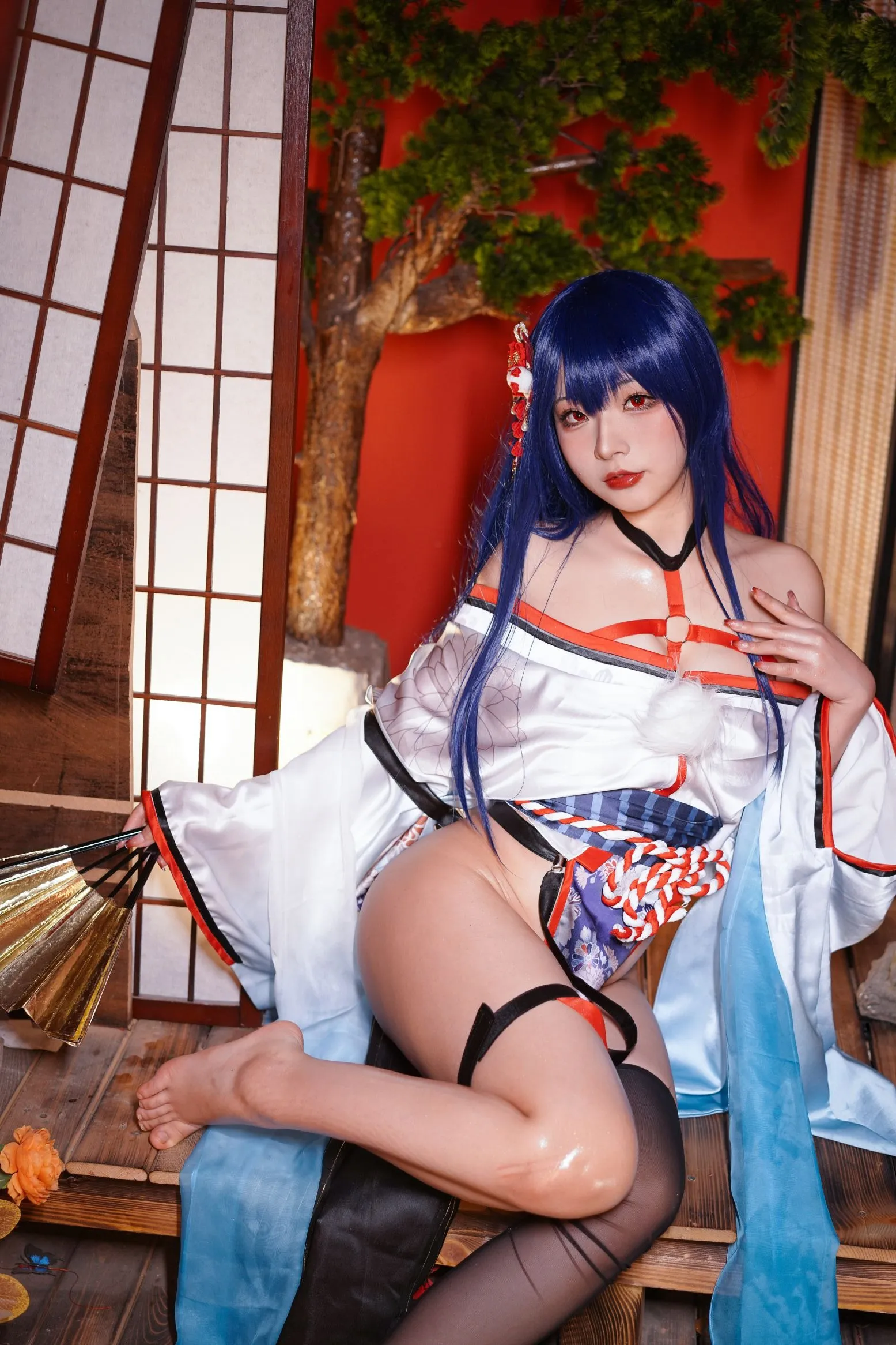 真子 Yuuhui玉汇 和服抹油 Re cosplayer写真 Erophone P.13
