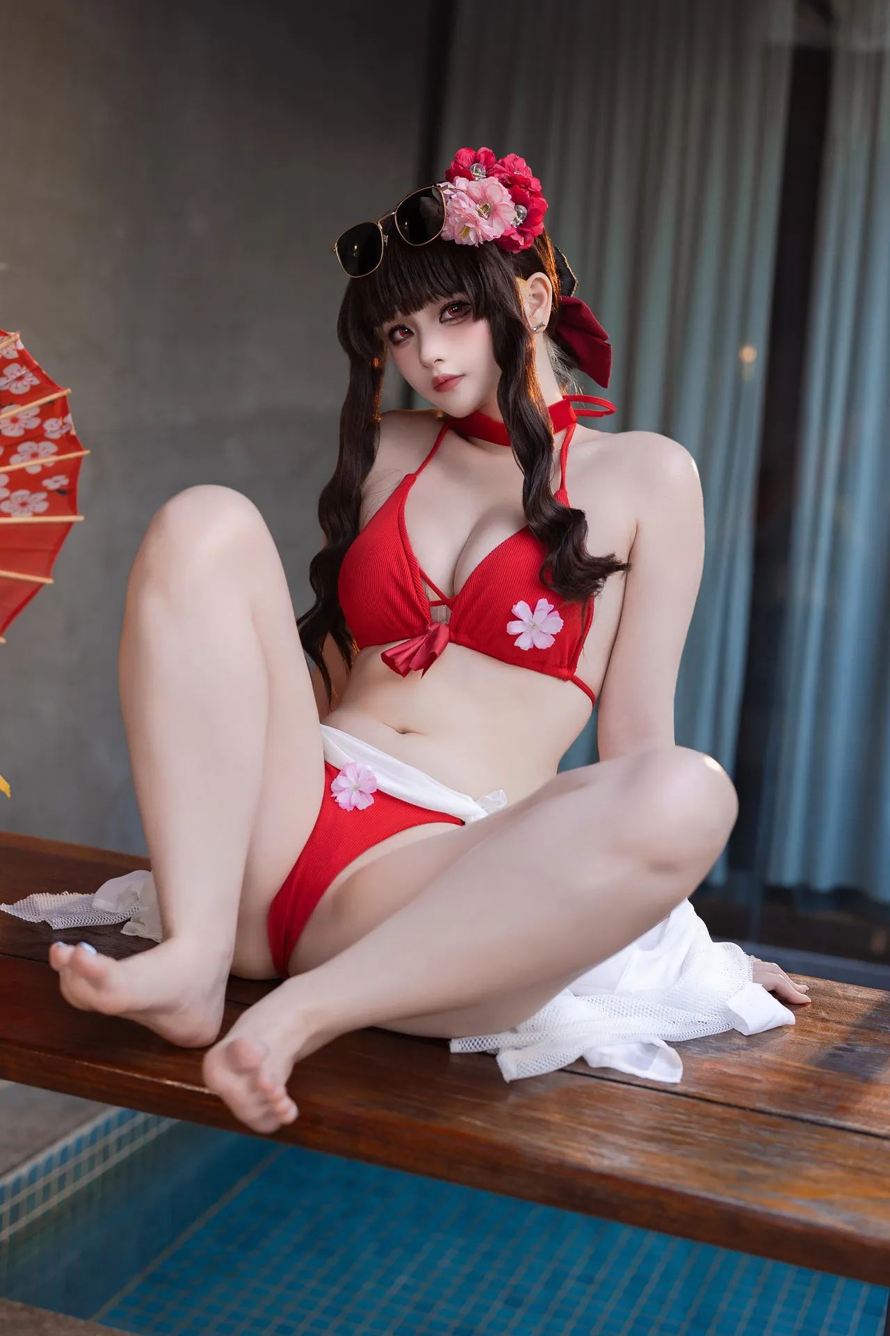 屿鱼 樱花泳装 全集修正 Cosplay P.4