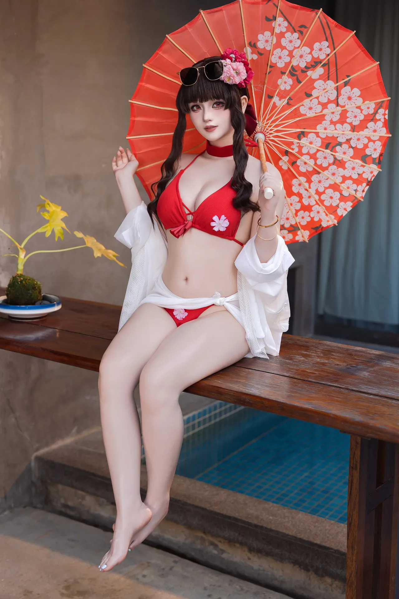屿鱼 樱花泳装 Cosplay 全集修正 P.10