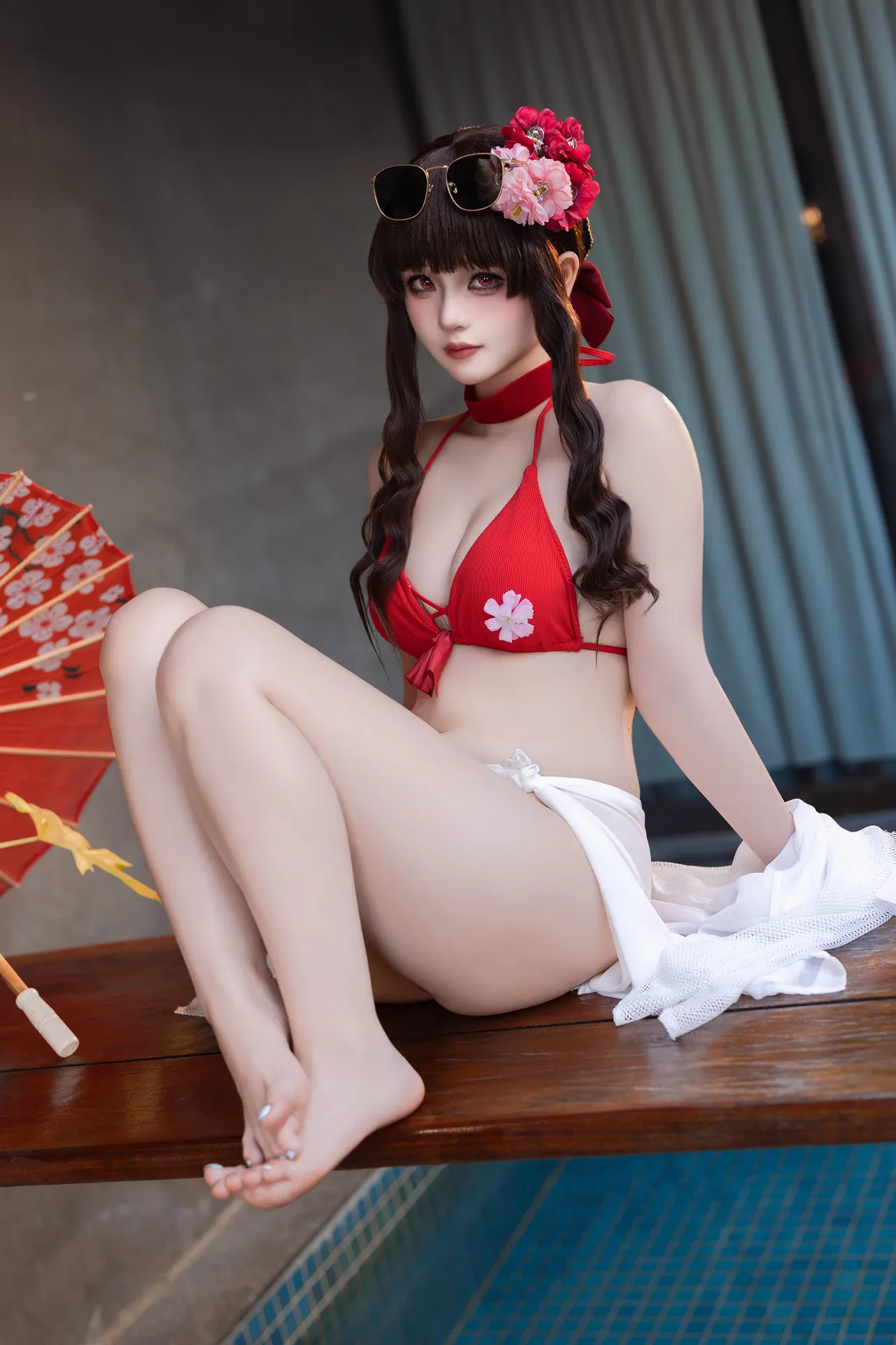 屿鱼 全集修正 樱花泳装 Cosplay P.14