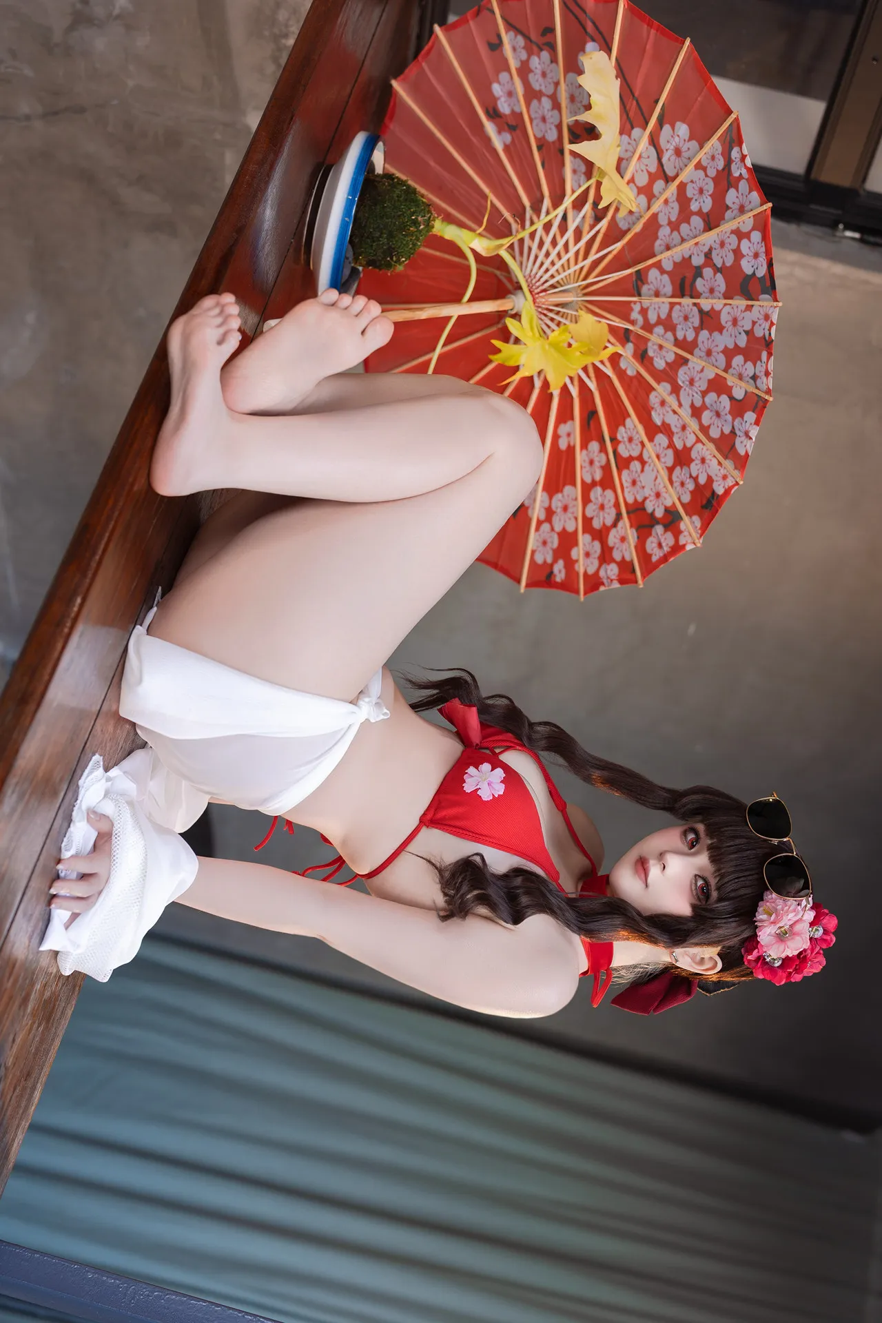 Cosplay 全集修正 屿鱼 樱花泳装 P.5