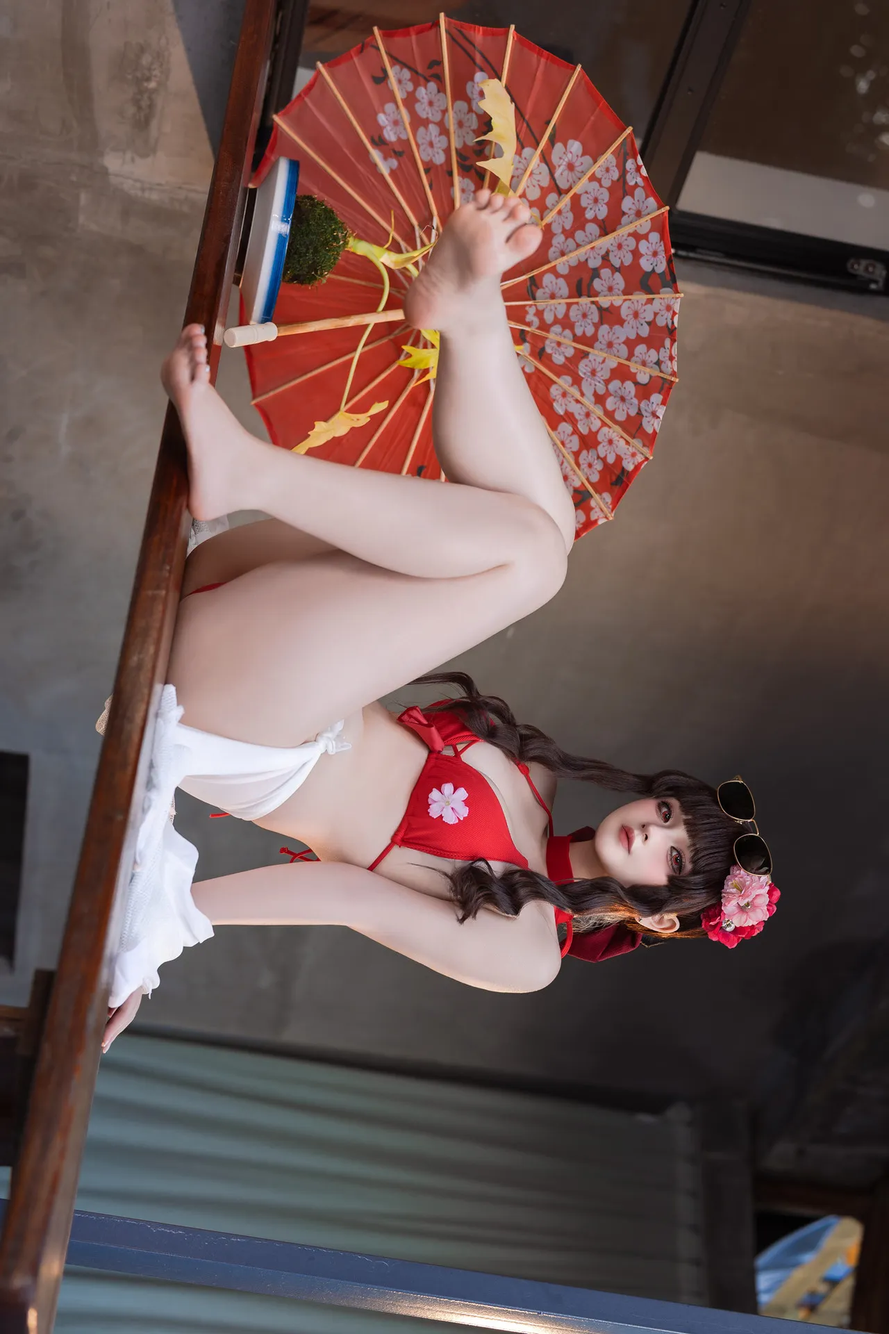 Cosplay 全集修正 屿鱼 樱花泳装 P.5