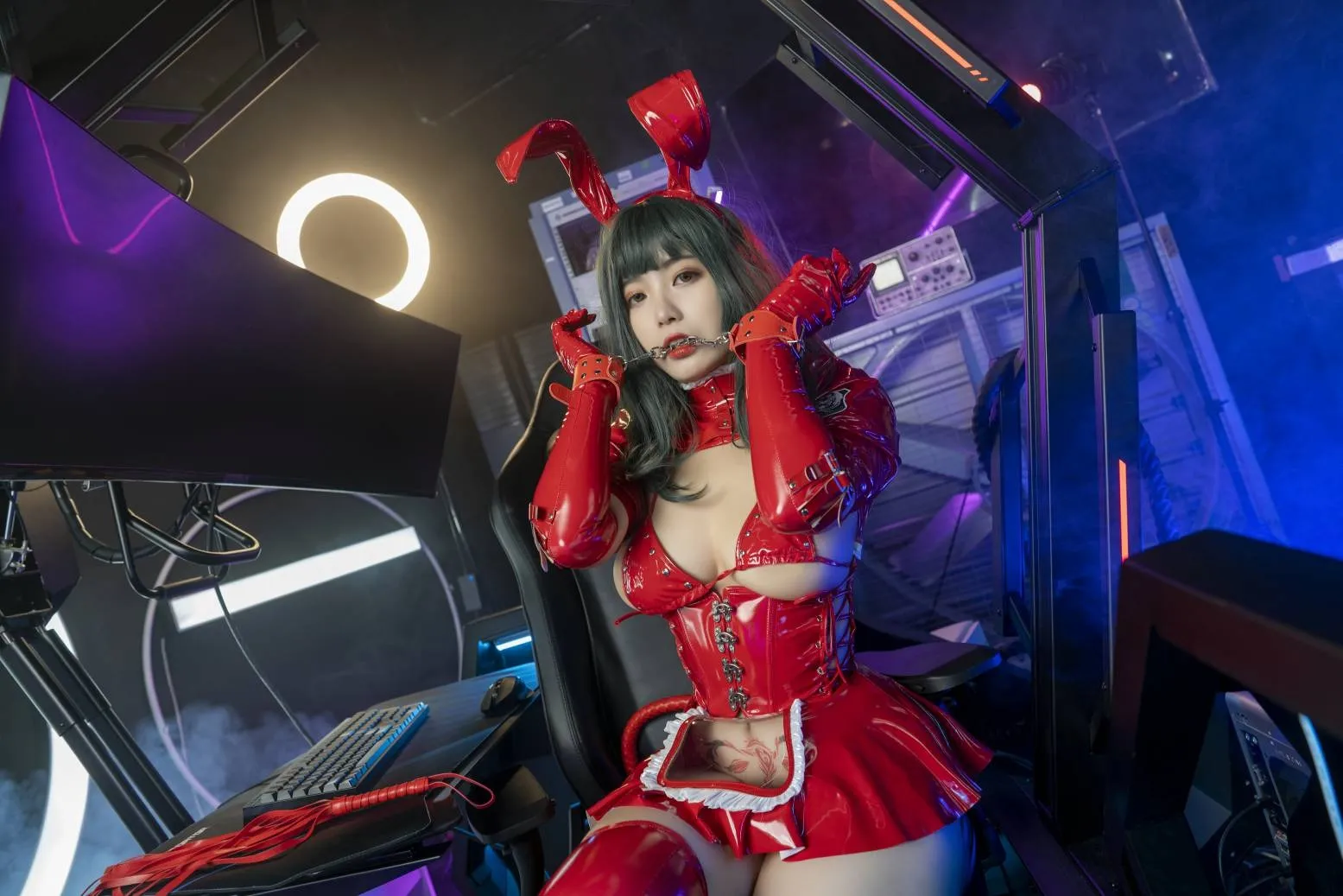 _珏Dita cosplayer写真 暗黑兔女郎 P.3