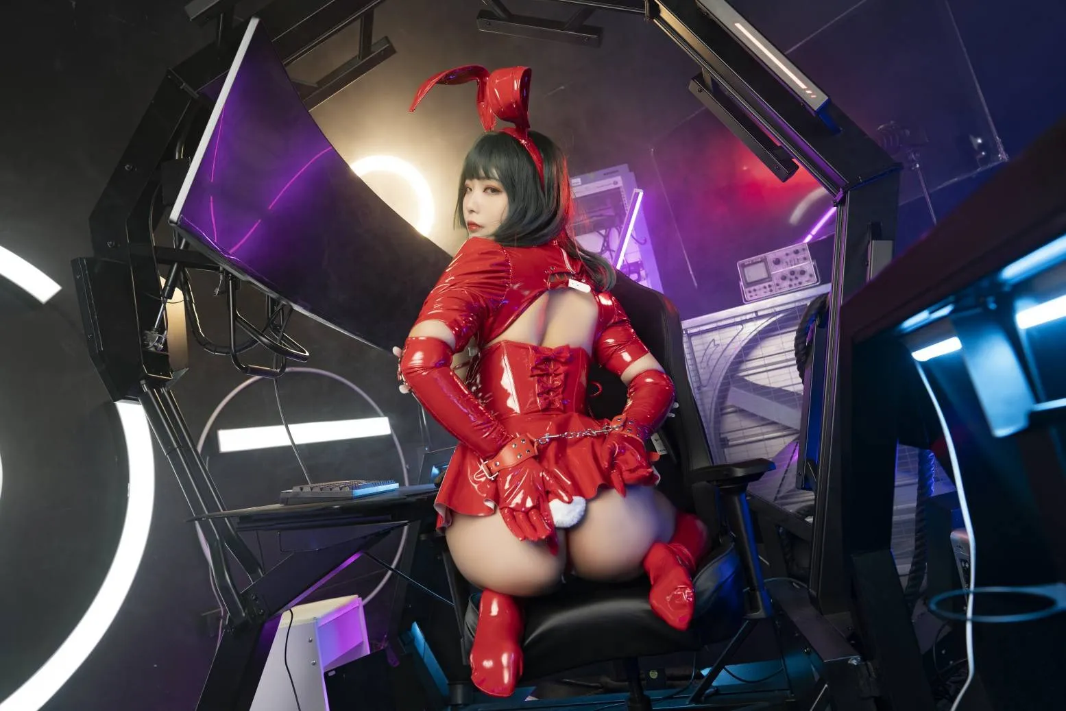 _珏Dita cosplayer写真 暗黑兔女郎 P.5