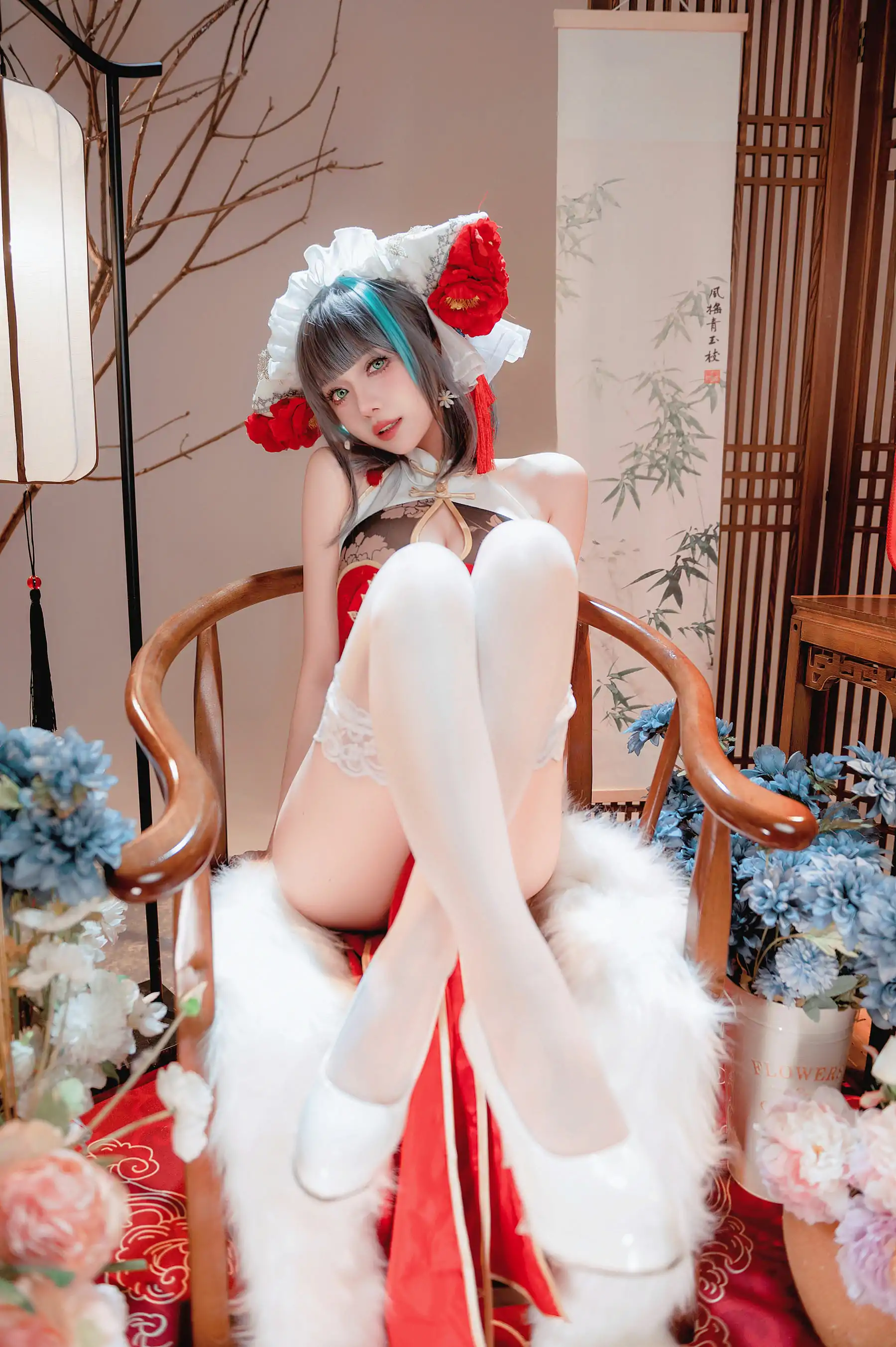 新年柴郡(16P) cosplayer写真 碧蓝航线 Shika小鹿鹿 P.3