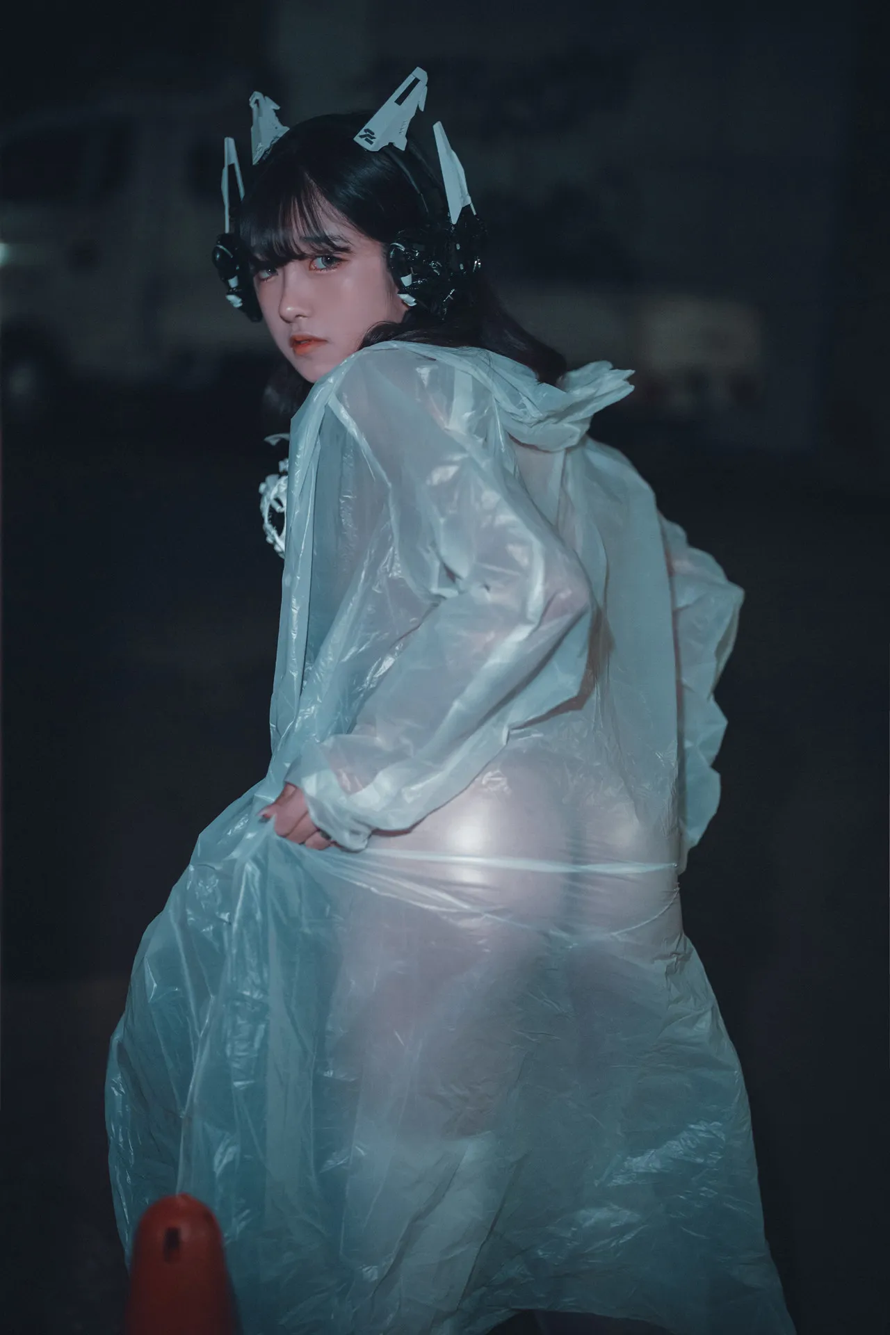 大佳玩 Set.2 DJAWA girl Masked raincoat 韩国写真 in Sonson P.6