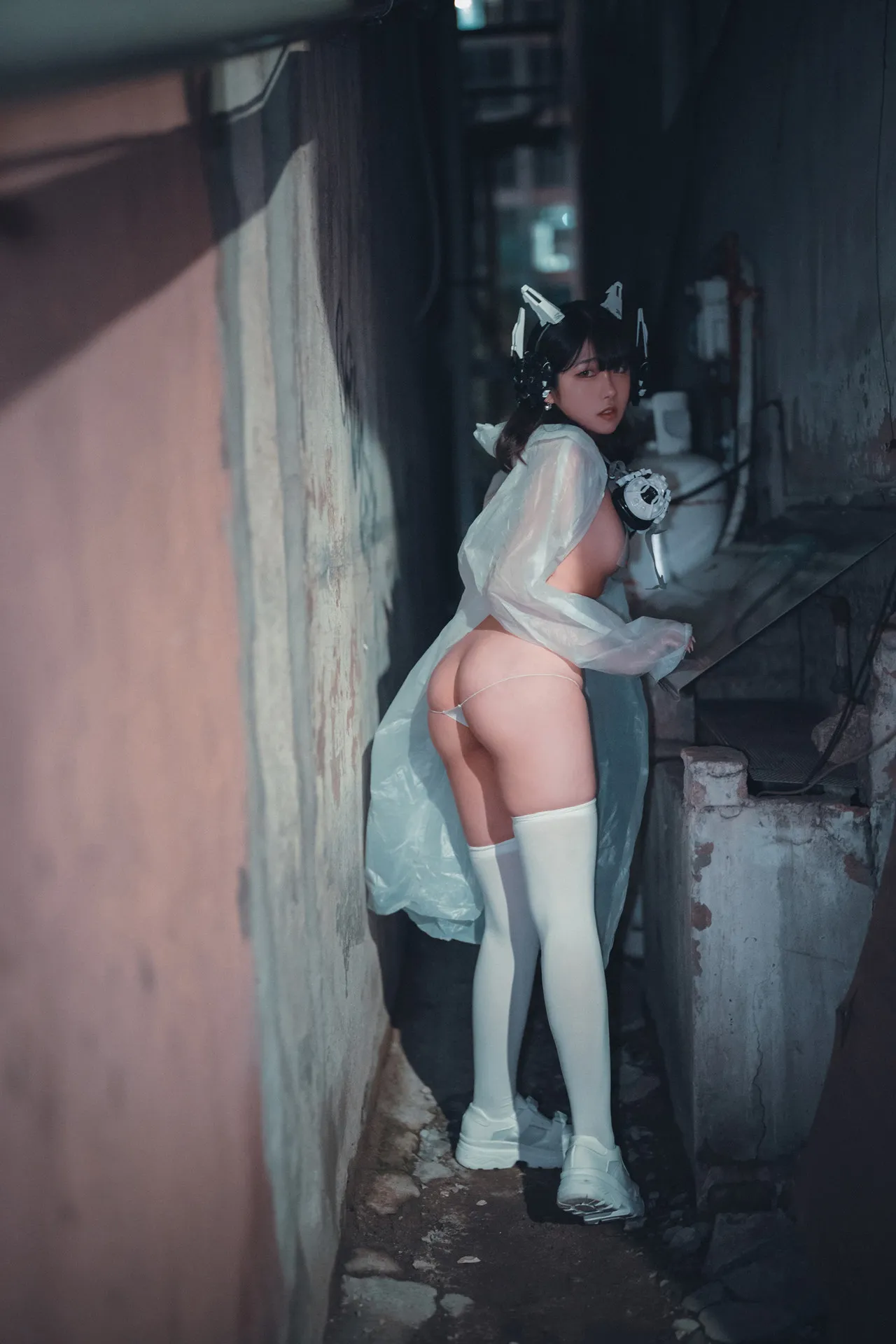 Masked 韩国写真 in DJAWA girl Sonson Set.2 raincoat 大佳玩 P.7
