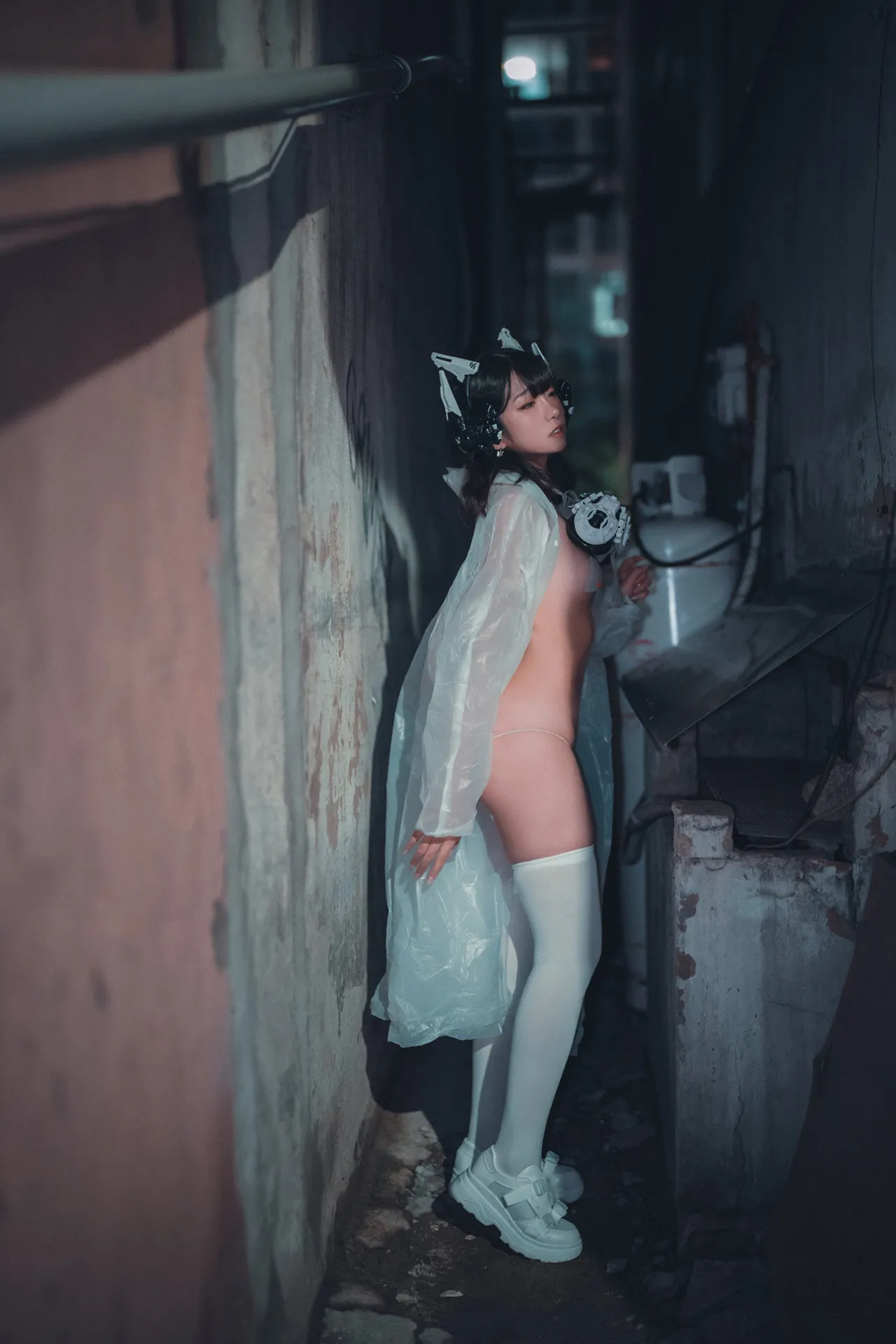 Masked 韩国写真 in DJAWA girl Sonson Set.2 raincoat 大佳玩 P.7